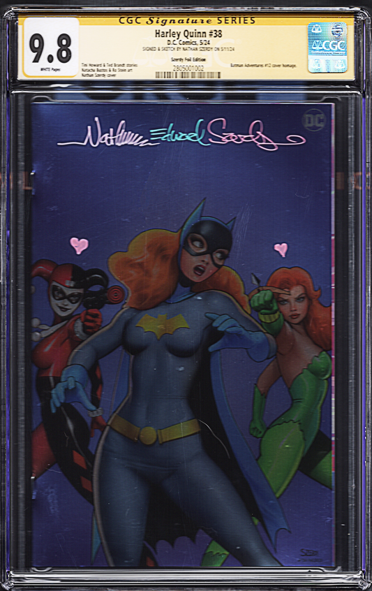 Harley Quinn #38 Signed/Remarked/Graded 9.8 Nathan Szerdy